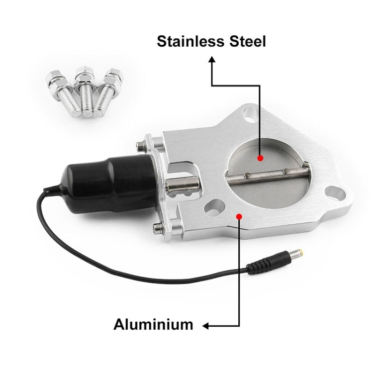 Motore di controllo delle valvole di scarico elettriche da corsa in acciaio inossidabile per auto universali, 2 inch, 2.25 inch, 3 inch