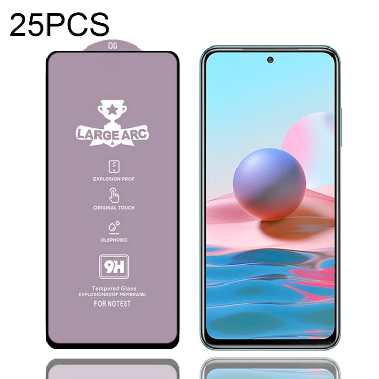 25 PZ 9H HD Large Arc High Allumina Pellicola in vetro temperato a schermo intero, For Xiaomi Redmi Note 10 (25 PCS), For Xiaomi Mi 10T 5G (25 PCS), For Xiaomi Mi 10T Pro 5G (25 PCS), For Xiaomi Mi 10T Lite 5G (25 PCS), For Xiaomi Mi 10 Lite Zoom (25 P...