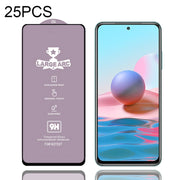 25 PZ 9H HD Large Arc High Allumina Pellicola in vetro temperato a schermo intero, For Xiaomi Redmi Note 10 (25 PCS), For Xiaomi Mi 10T 5G (25 PCS), For Xiaomi Mi 10T Pro 5G (25 PCS), For Xiaomi Mi 10T Lite 5G (25 PCS), For Xiaomi Mi 10 Lite Zoom (25 P...