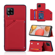 Skin Feel PU + TPU + Cover posteriore per PC Custodia antiurto con slot per schede e supporto e cornice per foto, For OnePlus 9 Pro, For Samsung Galaxy A42 5G