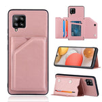 Custodia TPU con slot carte e supporto per Galaxy A42 5G