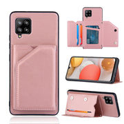 Skin Feel PU + TPU + Cover posteriore per PC Custodia antiurto con slot per schede e supporto e cornice per foto, For OnePlus 9 Pro, For Samsung Galaxy A42 5G
