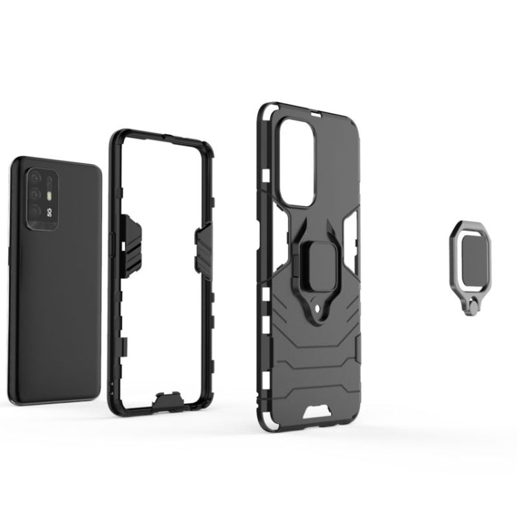Custodia protettiva antiurto per PC + TPU con supporto per anello magnetico, For OPPO Reno5 Z 5G, For vivo iQOO Z3 5G