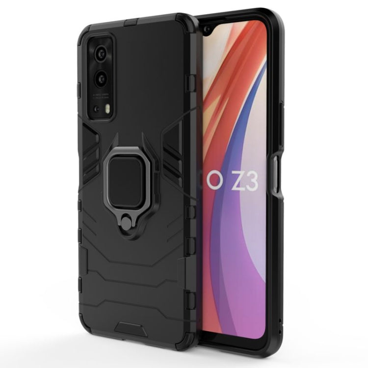 Custodia protettiva antiurto per PC + TPU con supporto per anello magnetico, For OPPO Reno5 Z 5G, For vivo iQOO Z3 5G