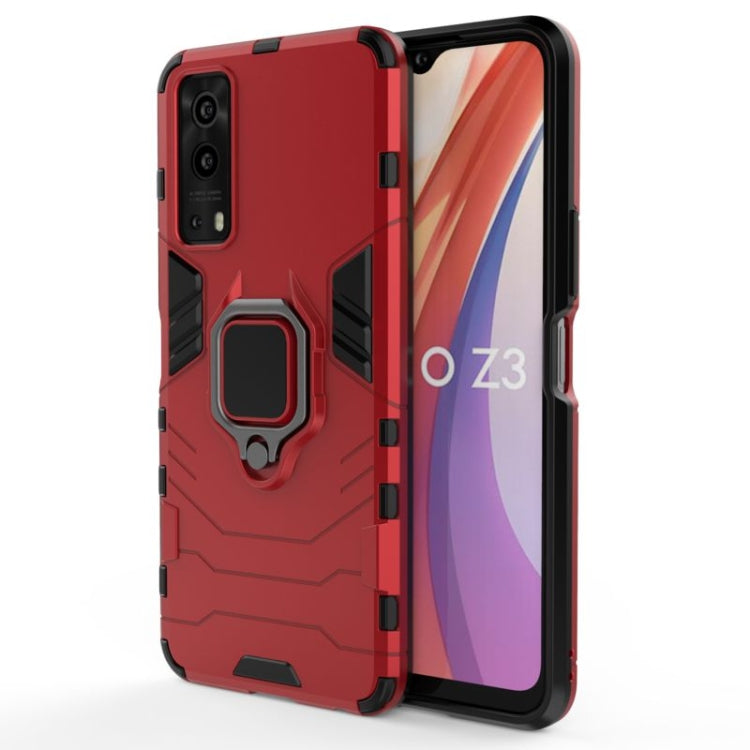 Custodia protettiva antiurto per PC + TPU con supporto per anello magnetico, For OPPO Reno5 Z 5G, For vivo iQOO Z3 5G