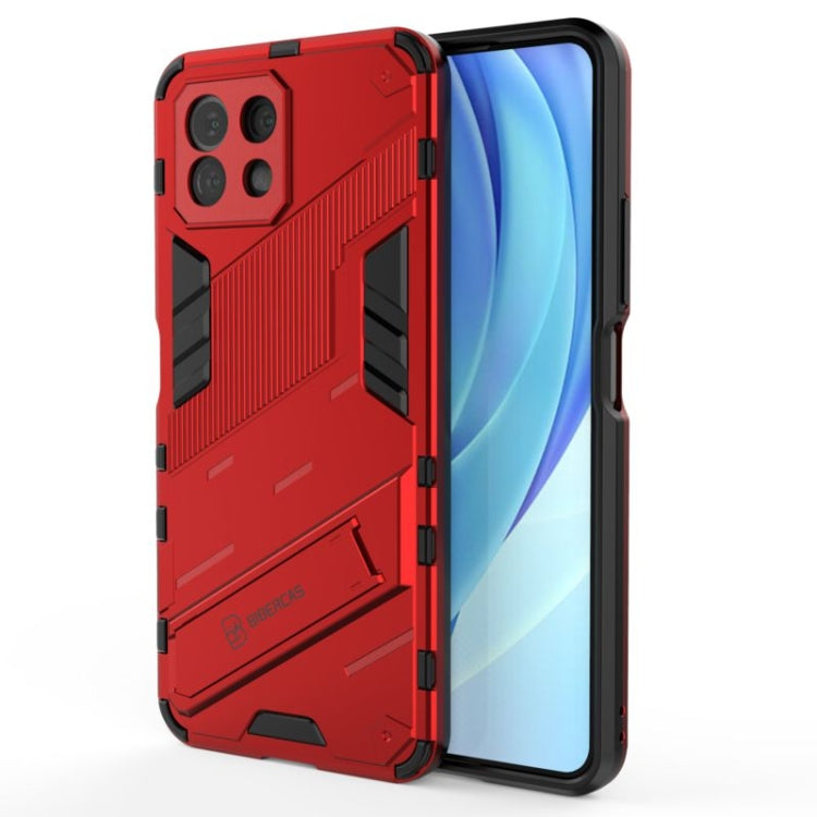 Punk Armor 2 in 1 PC + custodia antiurto in TPU con supporto invisibile, For Xiaomi Mi 11 Lite