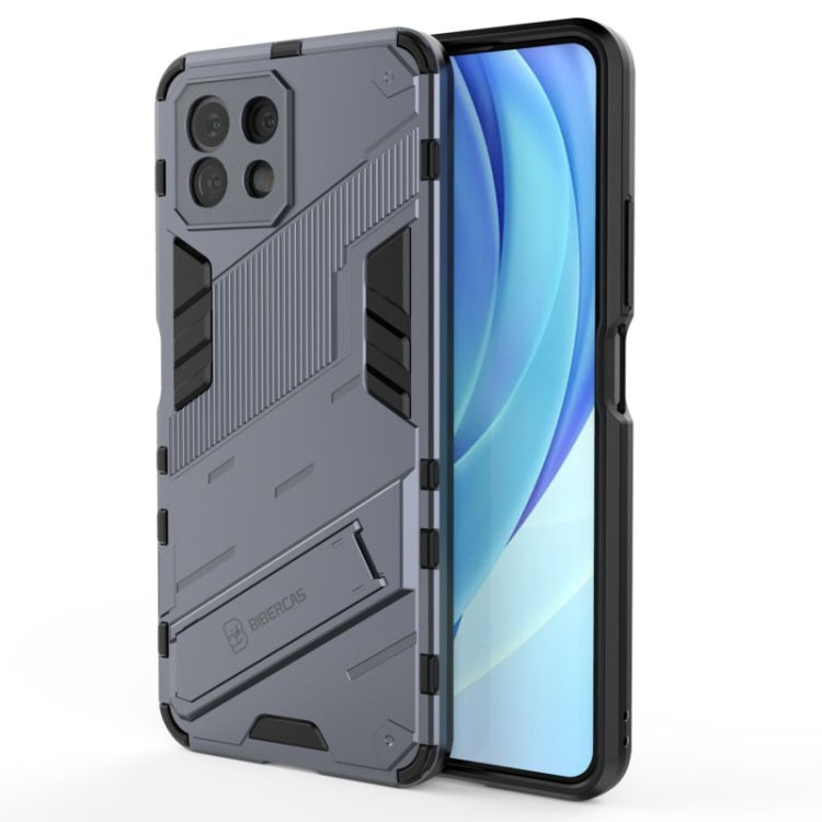 Punk Armor 2 in 1 PC + custodia antiurto in TPU con supporto invisibile, For Xiaomi Mi 11 Lite