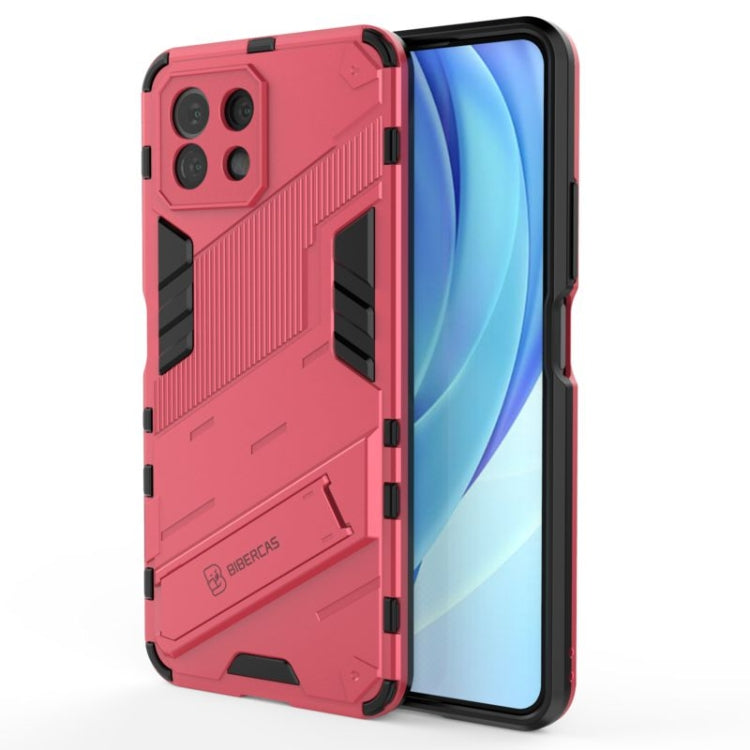 Punk Armor 2 in 1 PC + custodia antiurto in TPU con supporto invisibile, For Xiaomi Mi 11 Lite