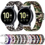 Cinturino di ricambio per stampa elastica regolabile, 20mm For Samsung Galaxy Watch Active2 / Active, 20mm For Samsung Galaxy Watch3 41mm, 22mm For Galaxy Watch3 45mm/ Huawei Watch GT 2 Pro