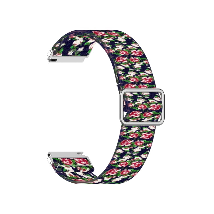Cinturino di ricambio per stampa elastica regolabile, 20mm For Samsung Galaxy Watch Active2 / Active, 20mm For Samsung Galaxy Watch3 41mm, 22mm For Galaxy Watch3 45mm/ Huawei Watch GT 2 Pro