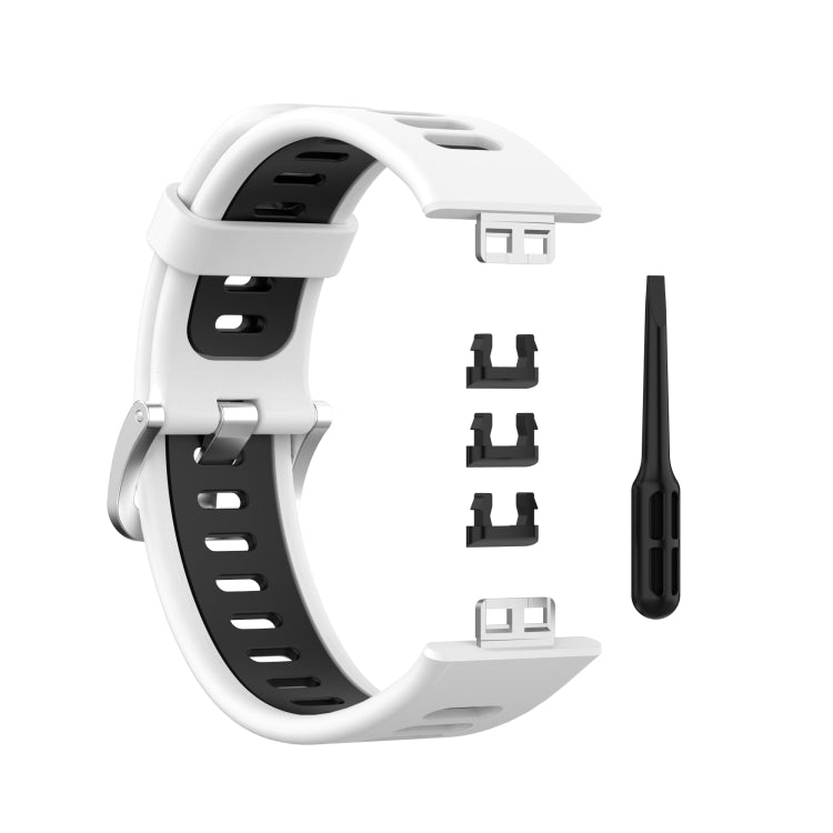 Cinturino di ricambio in silicone bicolore, For Huawei Watch Fit