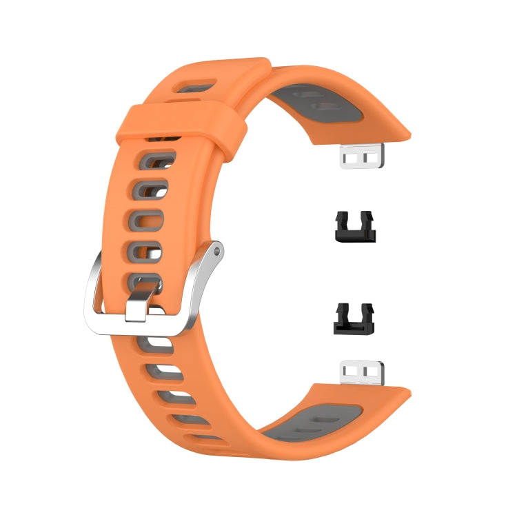 Cinturino di ricambio in silicone bicolore, For Huawei Watch Fit