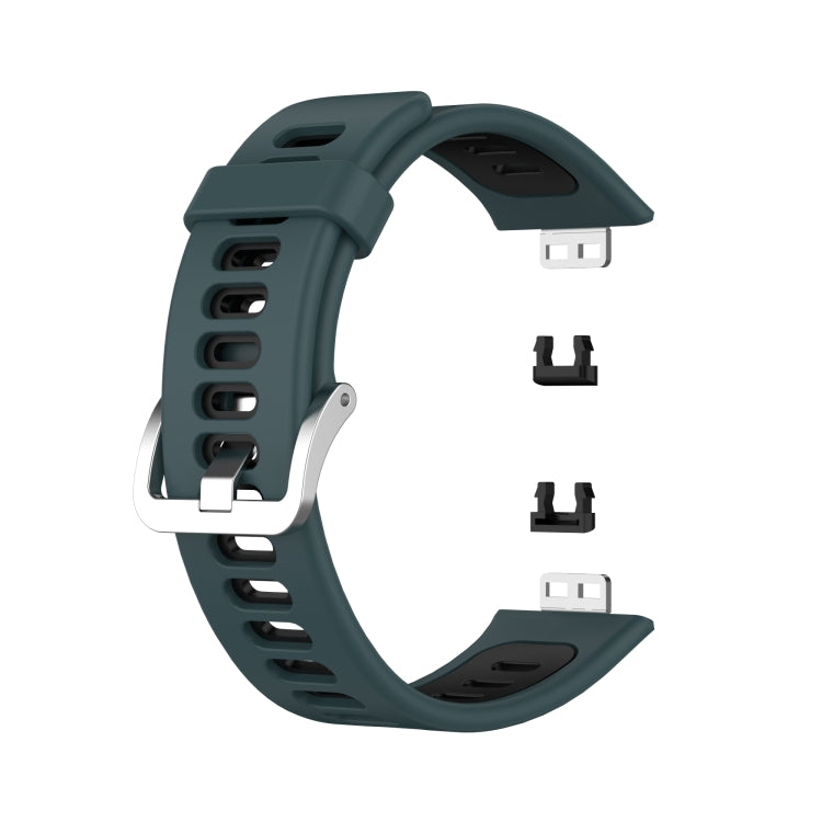Cinturino di ricambio in silicone bicolore, For Huawei Watch Fit