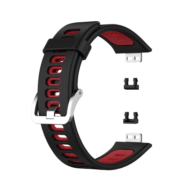Cinturino di ricambio in silicone bicolore, For Huawei Watch Fit
