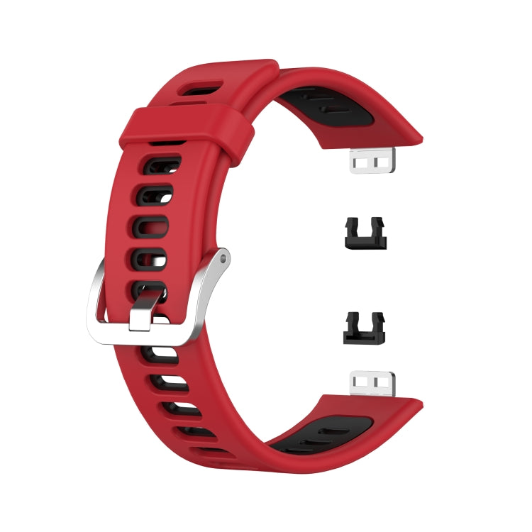 Cinturino di ricambio in silicone bicolore, For Huawei Watch Fit