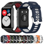 Cinturino di ricambio in silicone bicolore, For Huawei Watch Fit