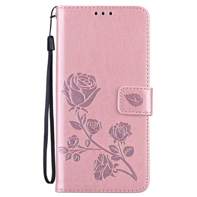 Custodia in pelle PU con vibrazione orizzontale in rilievo rosa con supporto, slot per carte e portafoglio, For Huawei Honor 10X Lite, For Huawei P smart 2021