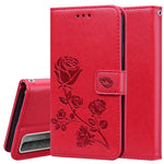 Custodia in pelle PU con vibrazione orizzontale in rilievo rosa con supporto, slot per carte e portafoglio, For Huawei Honor 10X Lite, For Huawei P smart 2021