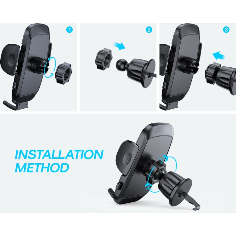 JOYROOM JR-ZS259 Supporto da auto meccanico con rotazione a 360 gradi per telefoni cellulari da 4,7-6,9 pollici, Air Vent, Dashboard