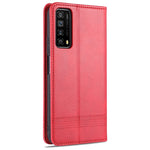 AZNS Custodia in pelle a vibrazione orizzontale con struttura in vitello magnetico con slot per carte, supporto e portafoglio, For Huawei P smart 2021, For Huawei  Y7a, For Huawei  Enjoy 20 SE 4G