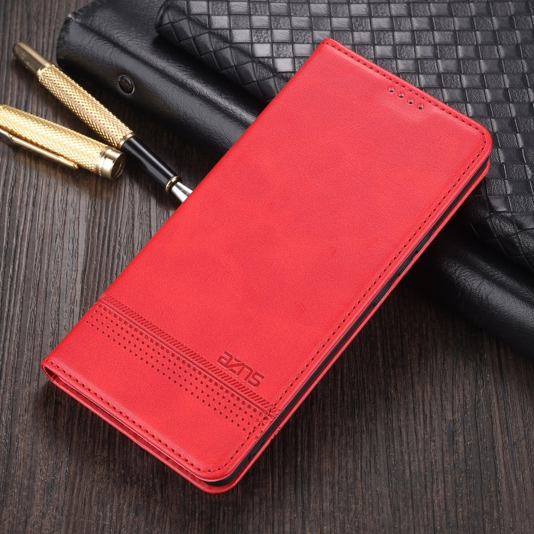 AZNS Custodia in pelle a vibrazione orizzontale con struttura in vitello magnetico con slot per carte, supporto e portafoglio, For Huawei P smart 2021, For Huawei  Y7a, For Huawei  Enjoy 20 SE 4G