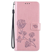 Custodia in pelle PU con vibrazione orizzontale in rilievo rosa con supporto, slot per carte e portafoglio, For Samsung Galaxy M31s, For Samsung Galaxy A02 (EU Version), For Samsung Galaxy A12, For Samsung Galaxy A32 4G