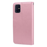 Custodia in pelle PU con vibrazione orizzontale in rilievo rosa con supporto, slot per carte e portafoglio, For Samsung Galaxy M31s, For Samsung Galaxy A02 (EU Version), For Samsung Galaxy A12, For Samsung Galaxy A32 4G