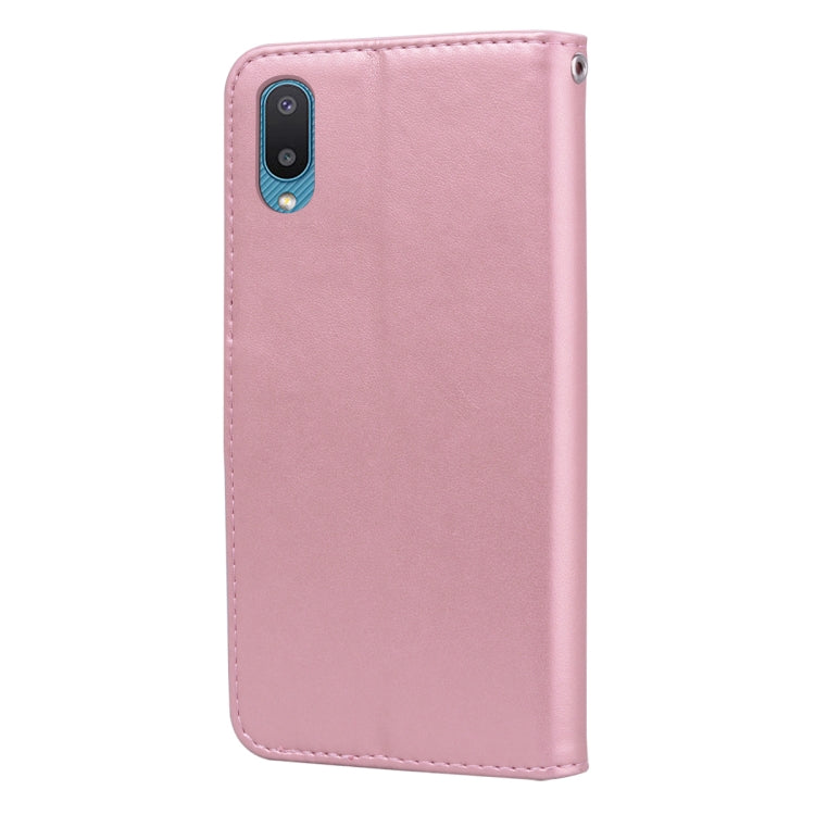 Custodia portafoglio in pelle PU rosa per Samsung Galaxy