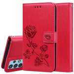 Custodia portafoglio in pelle PU rosa per Samsung Galaxy