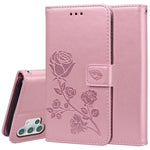 Custodia portafoglio in pelle PU rosa per Samsung Galaxy