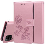 Custodia portafoglio in pelle PU rosa per Samsung Galaxy A52 5G