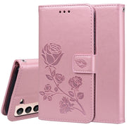 Custodia in pelle PU con vibrazione orizzontale in rilievo rosa con supporto, slot per carte e portafoglio, For Samsung Galaxy S21 5G, For Samsung Galaxy S21 Ultra 5G, For Samsung Galaxy S21+ 5G
