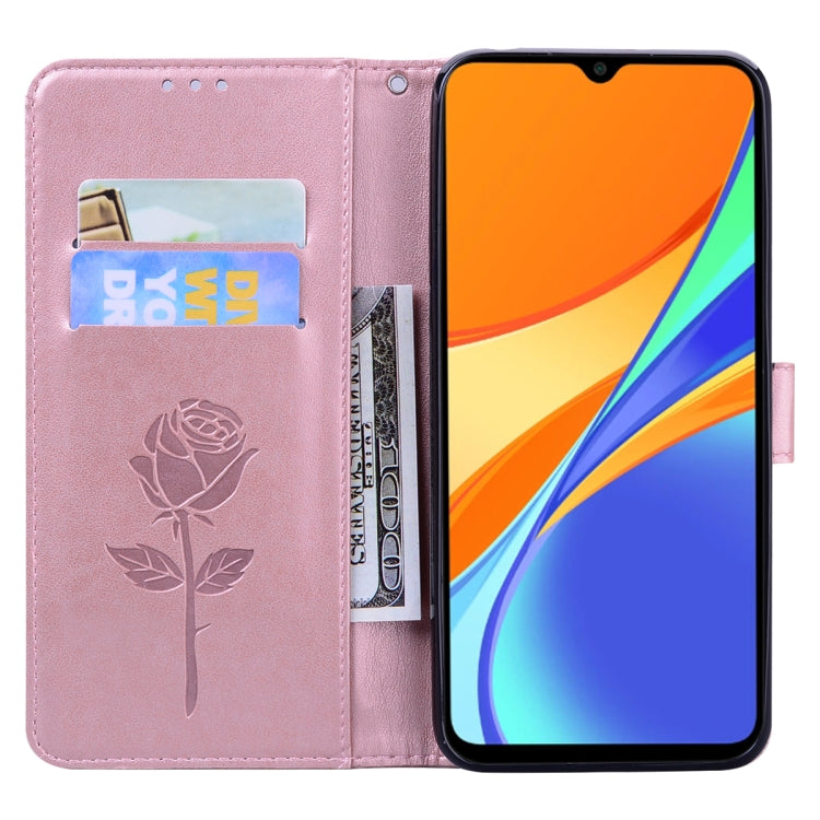 Custodia in pelle PU con vibrazione orizzontale in rilievo rosa con supporto, slot per carte e portafoglio, For Xiaomi Redmi 9T, For Xiaomi Mi 11 Lite, For Xiaomi Redmi Note 9T 5G, For Xiaomi Redmi Note 10