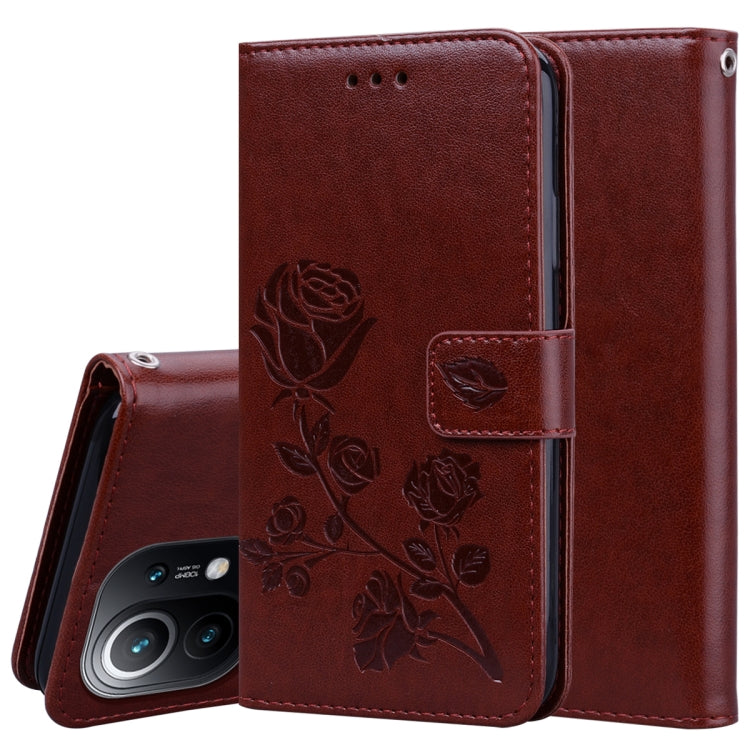 Custodia in pelle PU con vibrazione orizzontale in rilievo rosa con supporto, slot per carte e portafoglio, For Xiaomi Redmi 9T, For Xiaomi Mi 11 Lite, For Xiaomi Redmi Note 9T 5G, For Xiaomi Redmi Note 10
