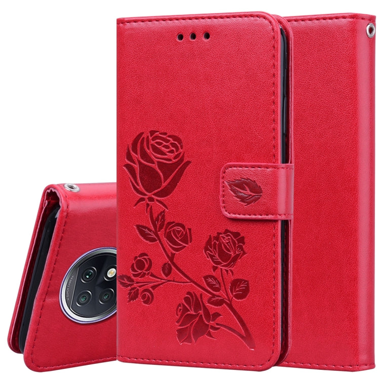 Custodia in pelle PU con vibrazione orizzontale in rilievo rosa con supporto, slot per carte e portafoglio, For Xiaomi Redmi 9T, For Xiaomi Mi 11 Lite, For Xiaomi Redmi Note 9T 5G, For Xiaomi Redmi Note 10