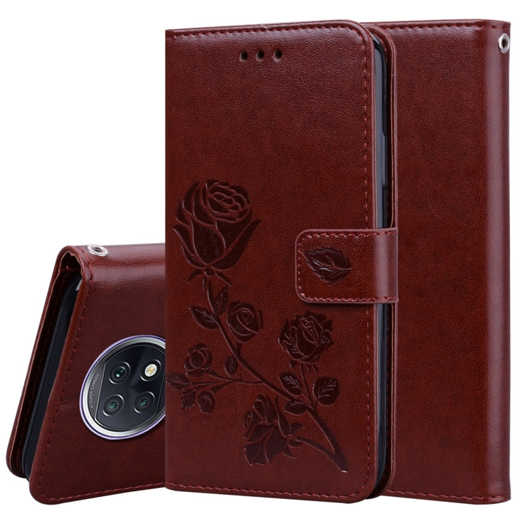 Custodia in pelle PU con vibrazione orizzontale in rilievo rosa con supporto, slot per carte e portafoglio, For Xiaomi Redmi 9T, For Xiaomi Mi 11 Lite, For Xiaomi Redmi Note 9T 5G, For Xiaomi Redmi Note 10