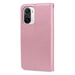 Custodia portafoglio in pelle PU rosa per Xiaomi Redmi Note 10 Pr