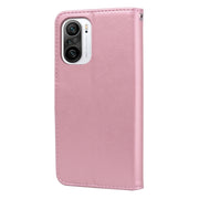 Custodia in pelle PU con vibrazione orizzontale in rilievo rosa con supporto, slot per carte e portafoglio, For Xiaomi Redmi K40 / K40 Pro, For Xiaomi Redmi Note 10 Pro, For Xiaomi Mi 10T Lite 5G, For Xiaomi Mi 10T Pro 5G