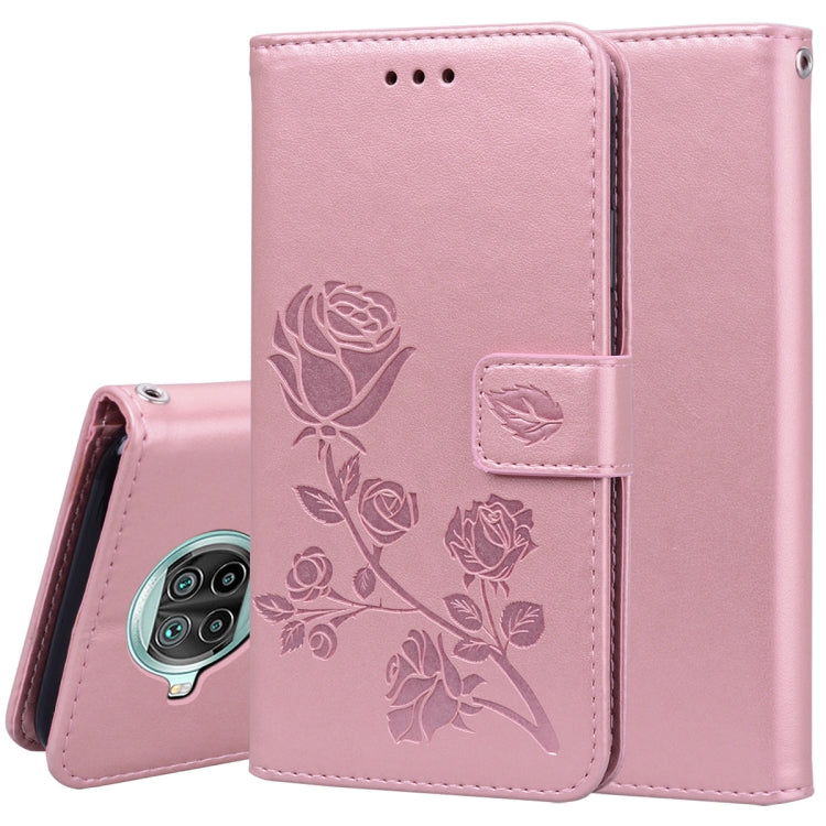 Custodia portafoglio in pelle PU rosa per Xiaomi Redmi Note 10 Pr