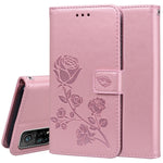 Custodia portafoglio in pelle PU rosa per Xiaomi Redmi Note 10 Pr