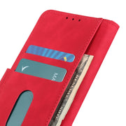 KHAZNEH Custodia in pelle a ribalta orizzontale con texture retrò con supporto, slot per carte e portafoglio, For OPPO F19, For OPPO A74 4G, For Asus ROG Phone 5, For Samsung Galaxy A22 4G(EU Version), For Samsung Galaxy A22 5G(EU Version)