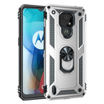 Custodia protettiva antiurto in TPU + PC con supporto girevole a 360 gradi, For Motorola Moto E7