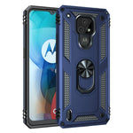 Custodia protettiva antiurto in TPU + PC con supporto girevole a 360 gradi, For Motorola Moto E7