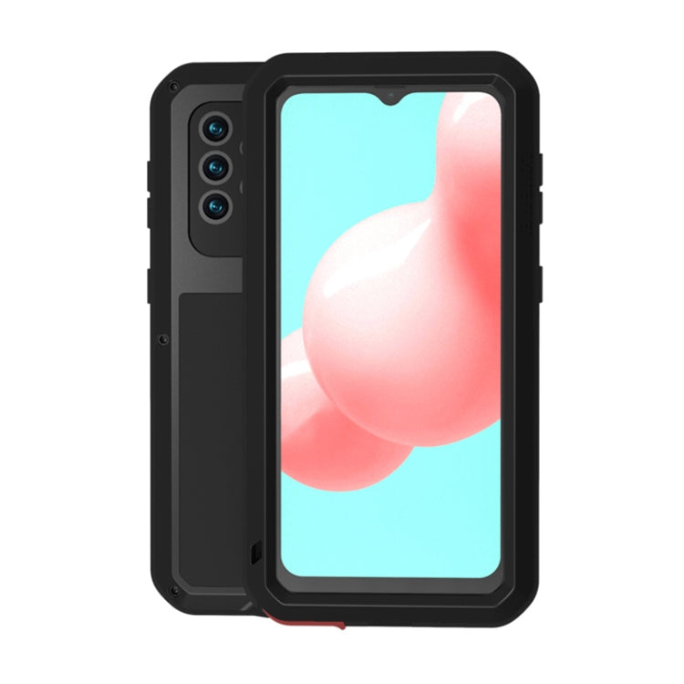 Custodia protettiva in metallo con vetro per Samsung Galaxy A52 5