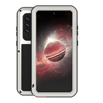 Custodia protettiva in metallo con vetro per Samsung Galaxy A72 5