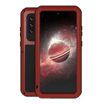Custodia protettiva in metallo con vetro per Samsung Galaxy A72 5