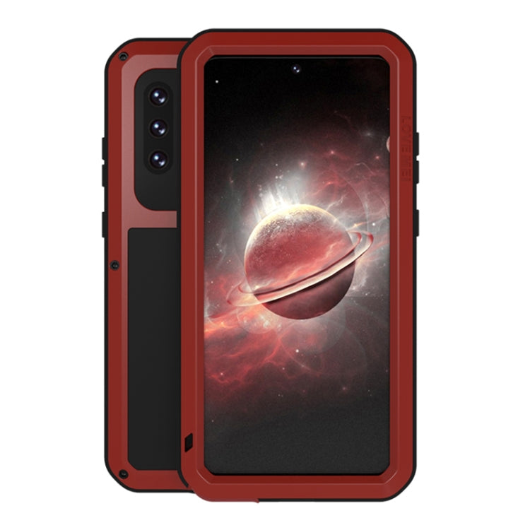 Custodia protettiva in metallo con vetro per Samsung Galaxy A72 5