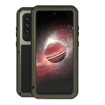 Custodia protettiva in metallo con vetro per Samsung Galaxy A72 5