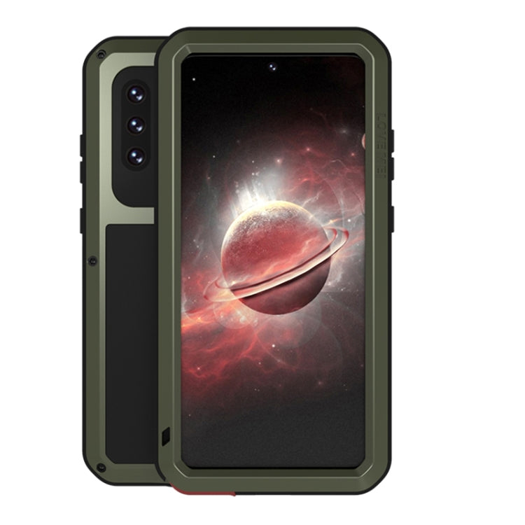 Custodia protettiva in metallo con vetro per Samsung Galaxy A72 5