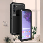 Custodia protettiva in metallo con vetro per Samsung Galaxy A72 5